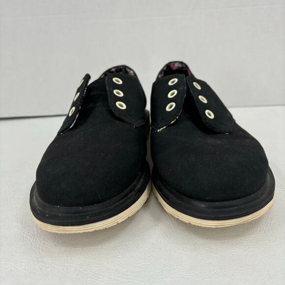 Dr Martens Pierce Canvas Oxford Sneakers Women's Size 9 Black NO LACES - Picture 5 of 8